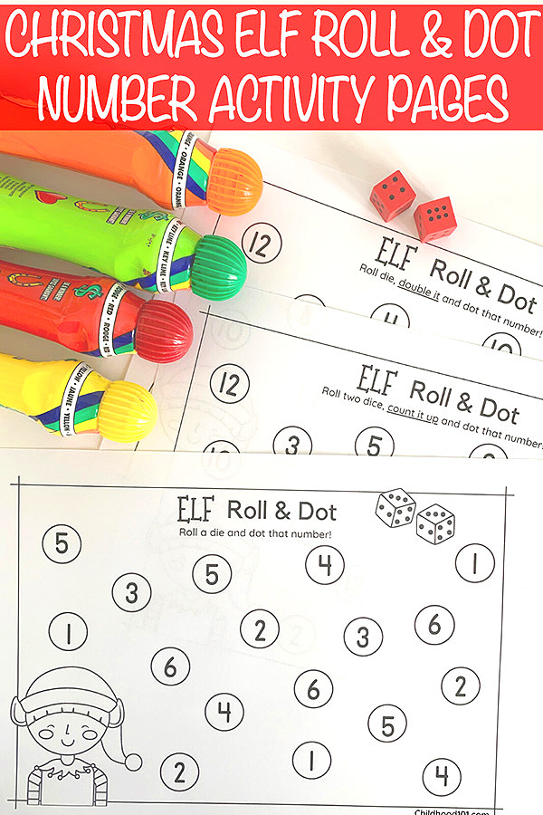 Elf Roll And Dot Quantity Recreation Printable Do A Barrel Roll