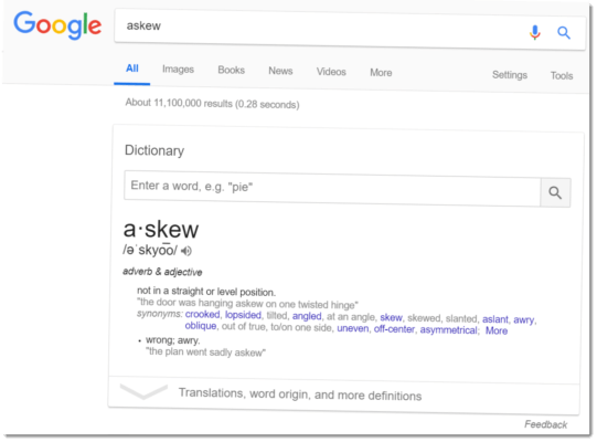 Google Askew